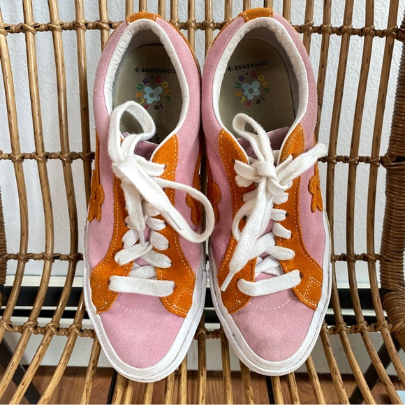 Converse Golf Le Fleur Ox Tyler The Creator Pink & Orange Peel M7 W9 - Picture 6 of 16